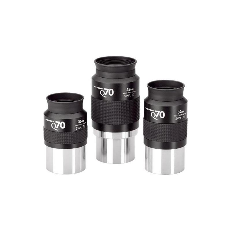 Orion Q70 conjunto de 3 oculares (26mm, 32mm, 38mm)