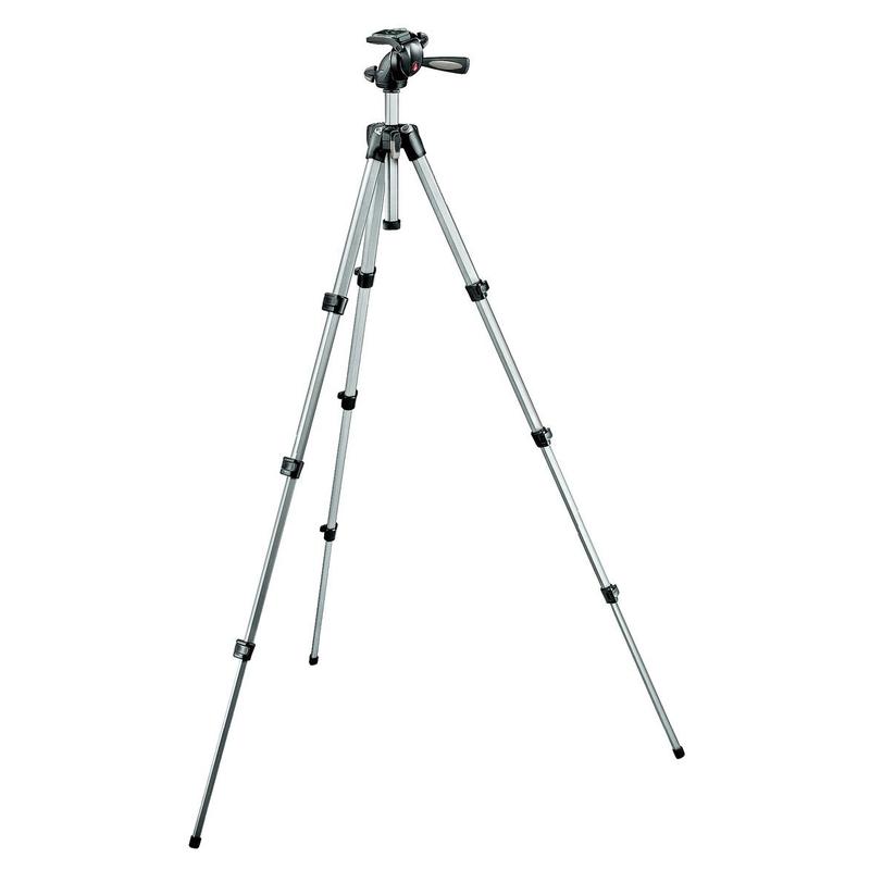 Manfrotto 394-H Kit de tripé para foto e vídeo Maxi com inclinador de 3 direções