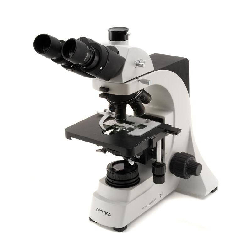 Optika Microscópio B-500Tsp triocular, acromático semi-plano, 4 - 100x