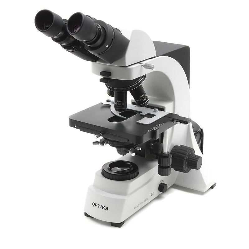 Optika Microscópio B-600Bi binocular, 40 - 1000x, objetivas acromáticas planas IOS