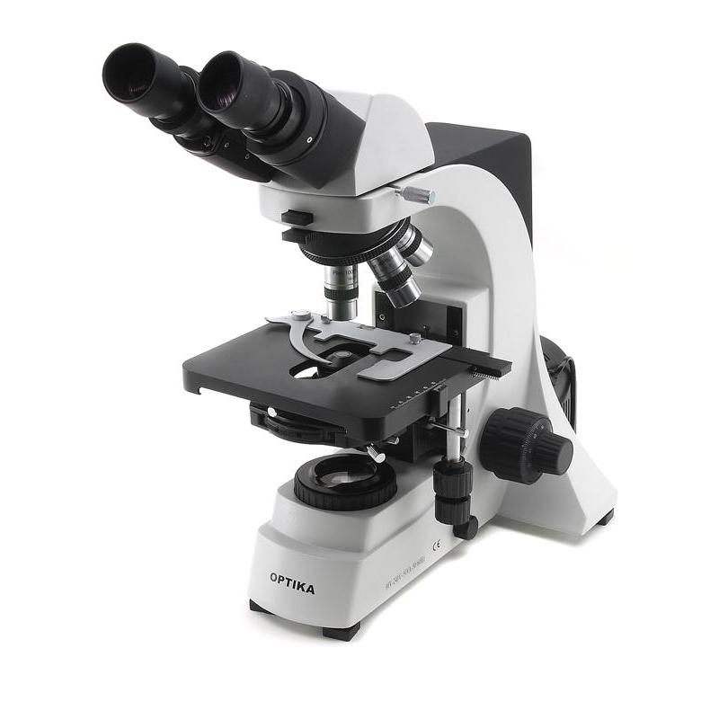 Optika Microscópio B-600Bph, 100 - 1000x, binocular, objetivas acromáticas planas de contraste de fase