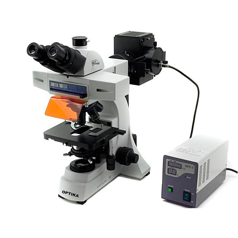 Optika B-600TiFL,triocular, microscópio fluorescente