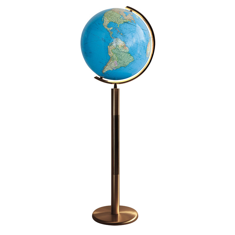 Columbus Globo com pedestal Latão Duo 40cm (Francês)