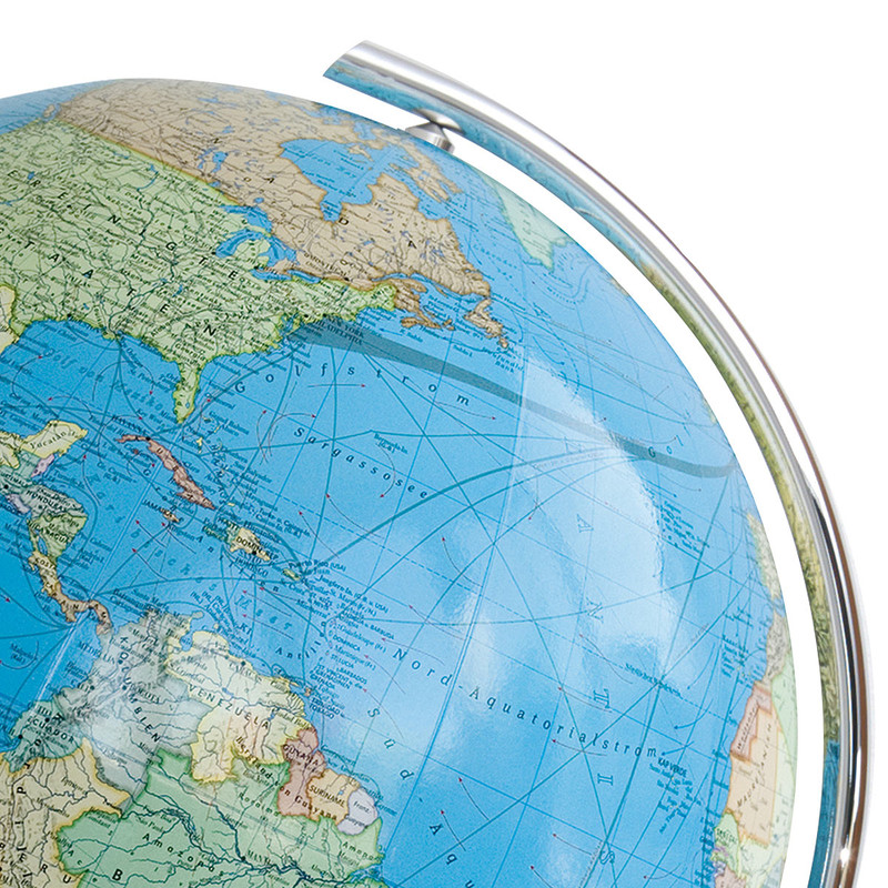 Columbus Globo com pedestal Duo Aço inoxidável 40cm (Francês)