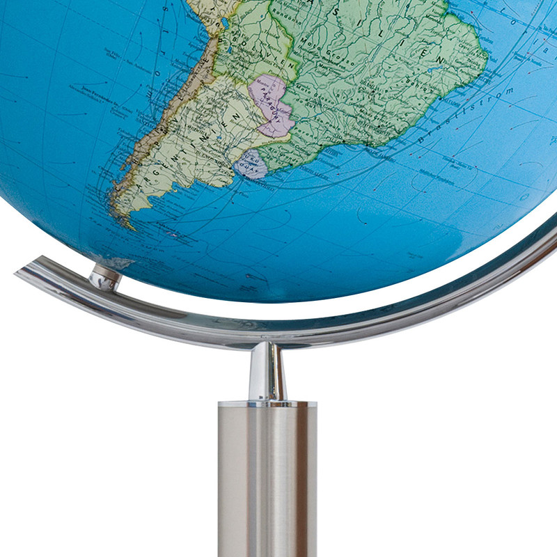 Columbus Globo com pedestal Duo Aço inoxidável 40cm (Francês)