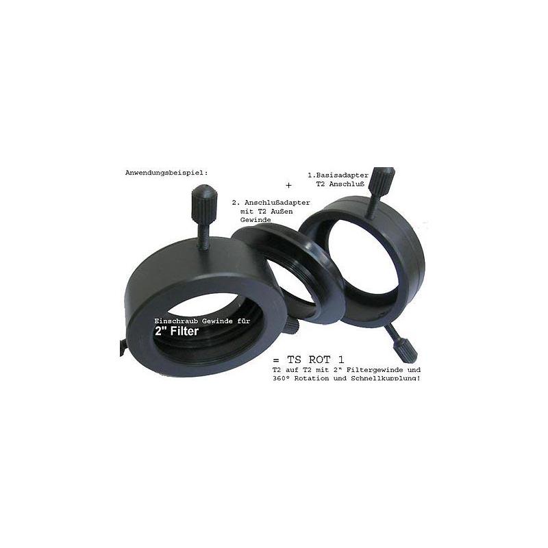 TS Optics Rotador Sistema de rotação rosca SC (interior no lado do telescópio) para T2 (externo no lado da câmera)