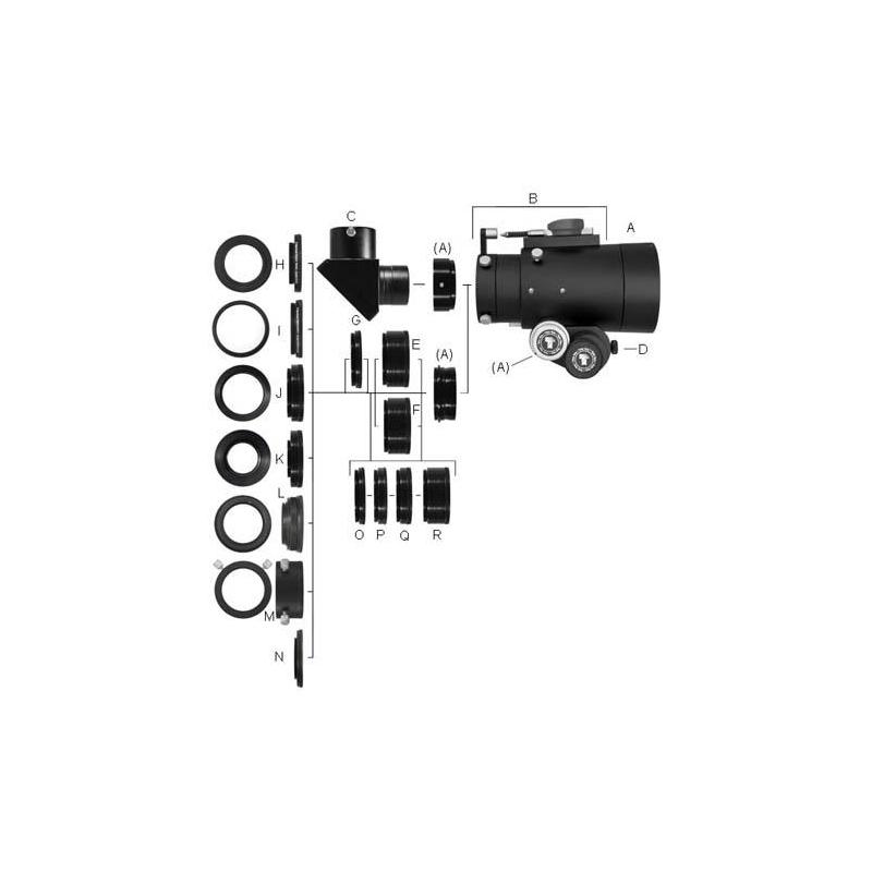 TeleVue Sistema de imagem de 25,4 mm de extensão