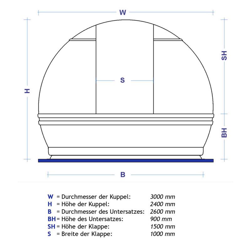 ScopeDome Cúpula de observatório com diâmetro de 3m V3