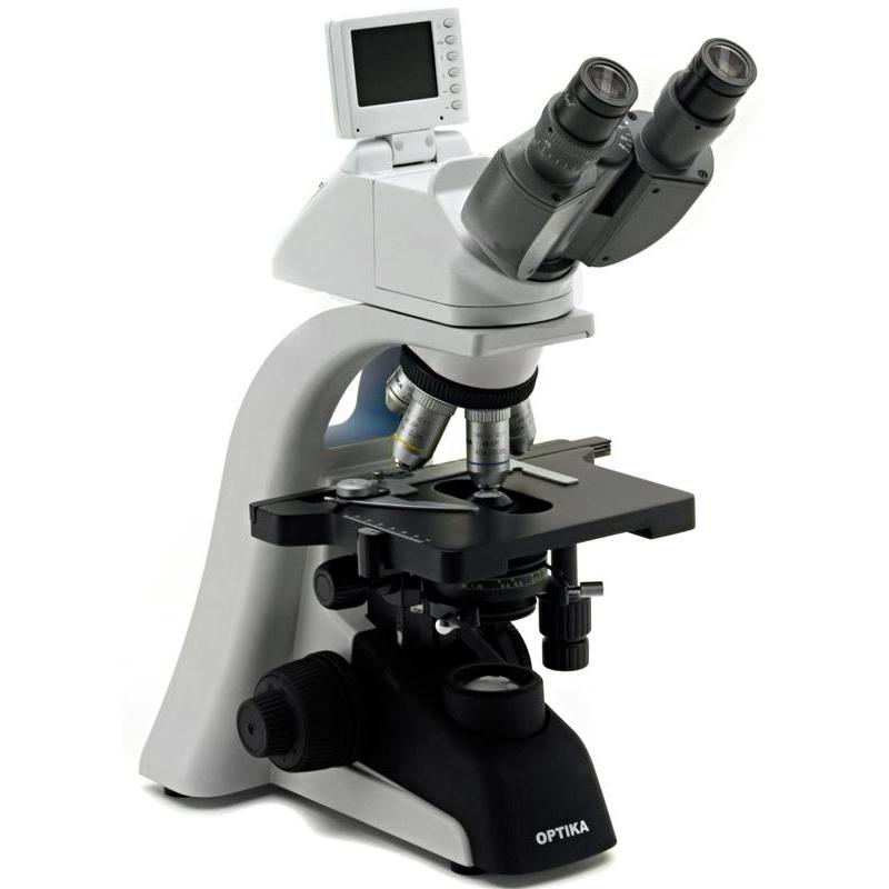 Optika Microscópio digital binocular DM-25, 3 Megapixels com tela LCD de 2,5'