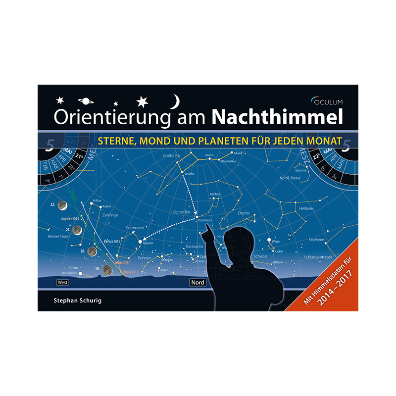 Oculum Verlag Carta de estrelas Orientação no céu noturno (em alemão)