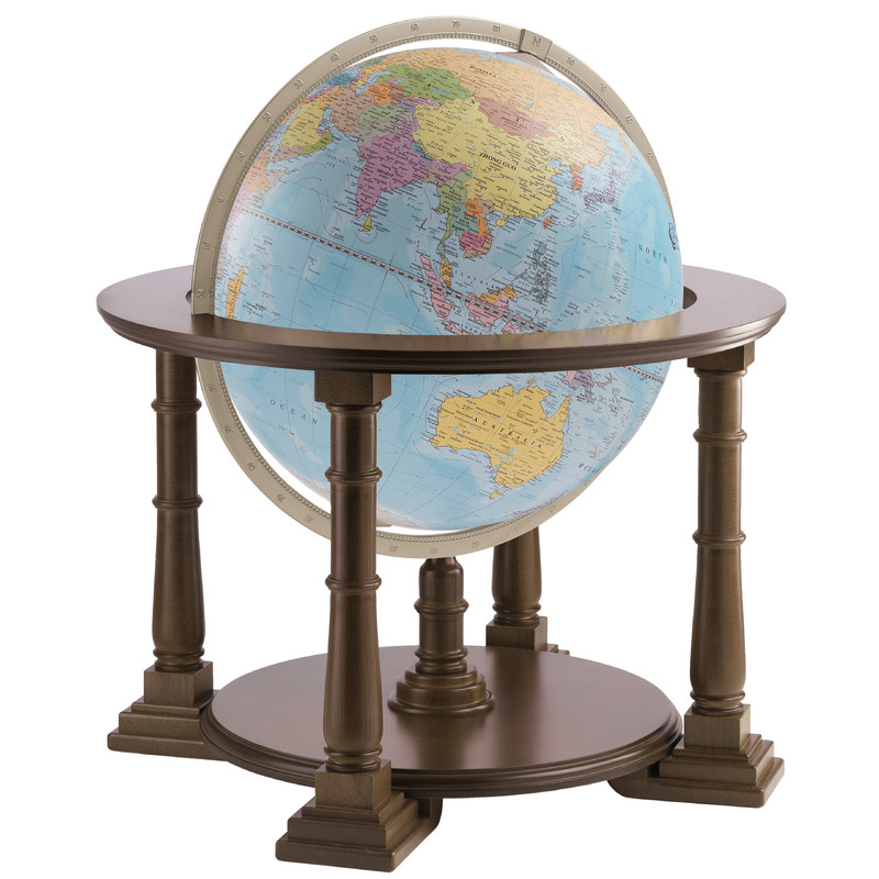Zoffoli living Globo com pedestal Mercatore Celeste 60cm