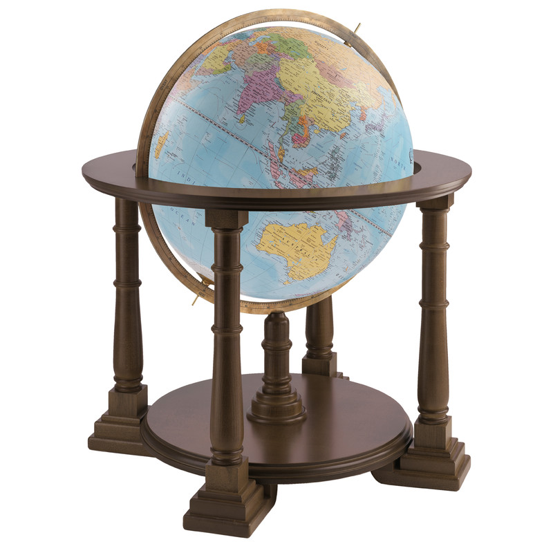 Zoffoli living Globo com pedestal Mercatore Celeste 50cm
