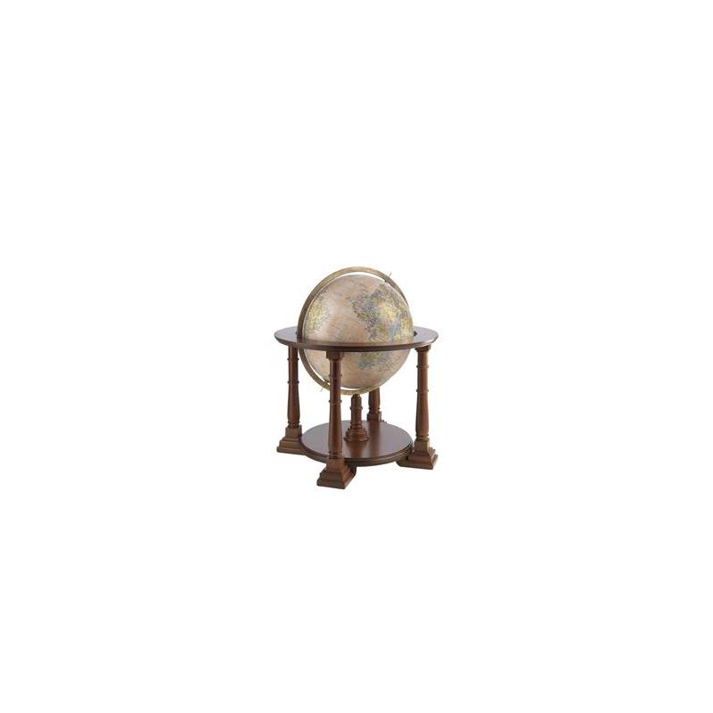 Zoffoli living Globo com pedestal Mercatore Rosa antico 50cm
