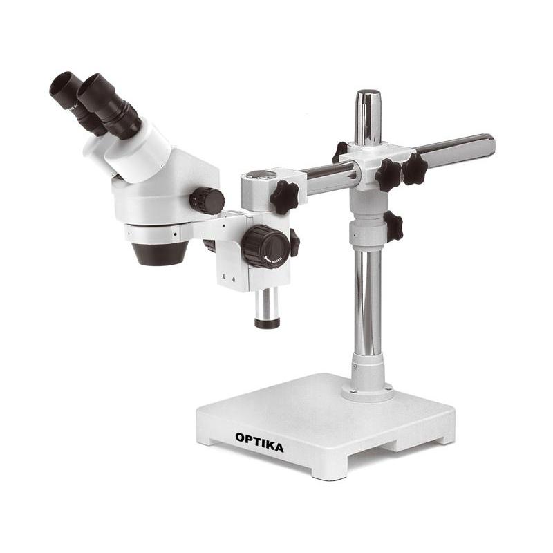 Optika Microscópio estéreo zoom Binocular SZM-3, 7x a 45x, tripé sobreposto, sem iluminação