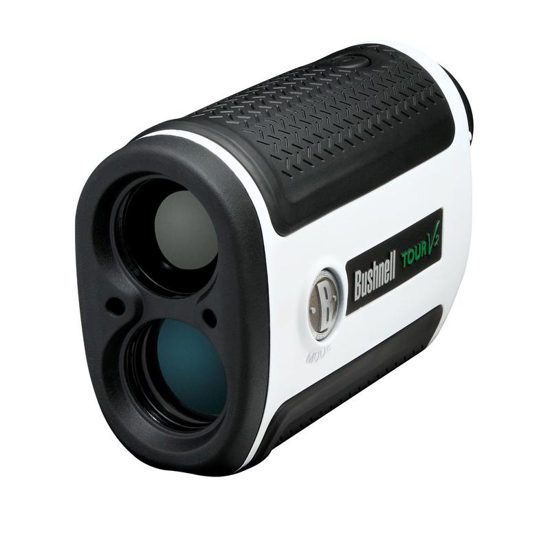 Bushnell Medidor de distância Tour V2 Branco lustroso em edição limitada com PinSeeker