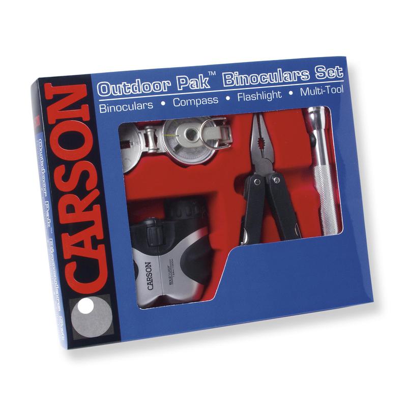 Carson Conjunto Outdoor com binóculo e bússola