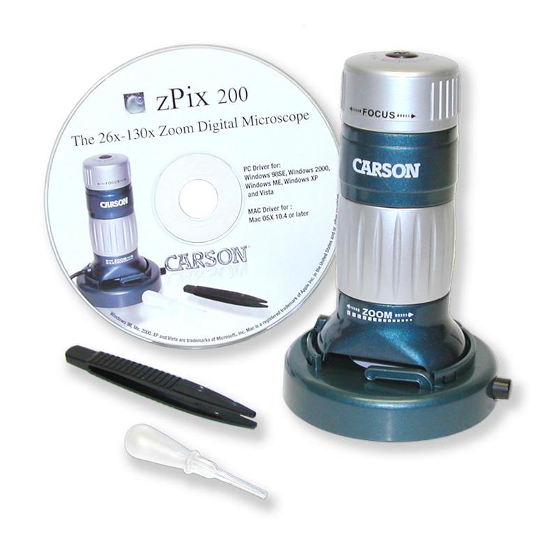 Carson Microscópio digital com zoom zPix 200