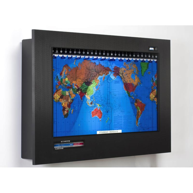 Geochron Kilburg original em alumínio anodizado preto e bordas pretas