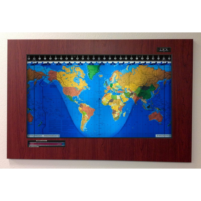 Geochron Kilburg original em plástico Boston Cherry e bordas pretas