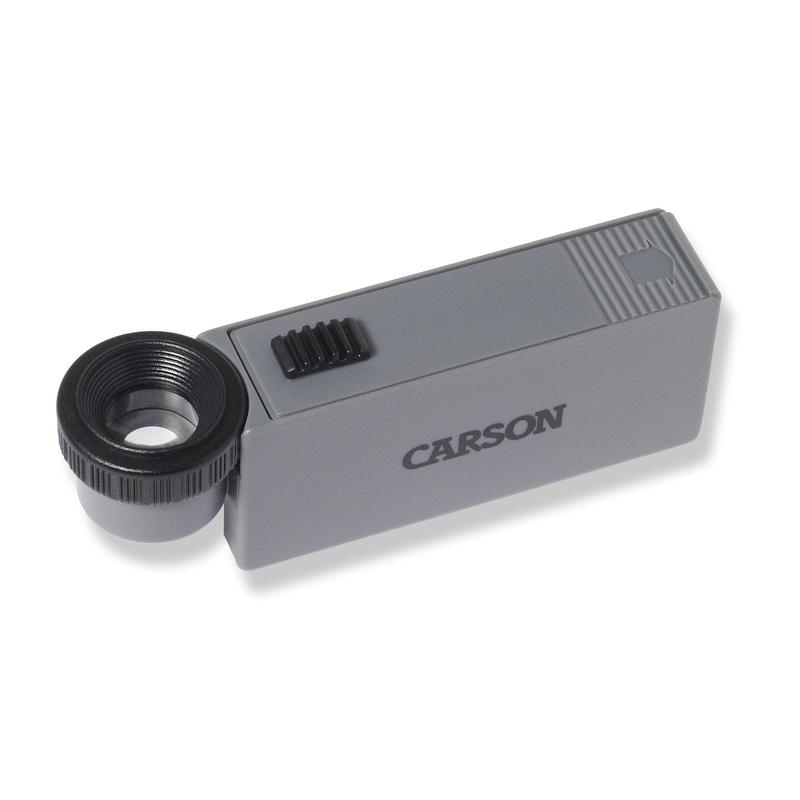 Carson Lupa MicroMag  lente de aumento iluminada de 10x com foco