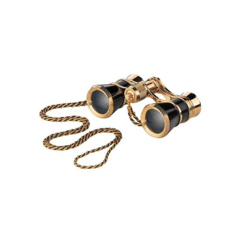 Eschenbach Binóculos de ópera Opera glasses Glamour 3x25 black-gold com corrente