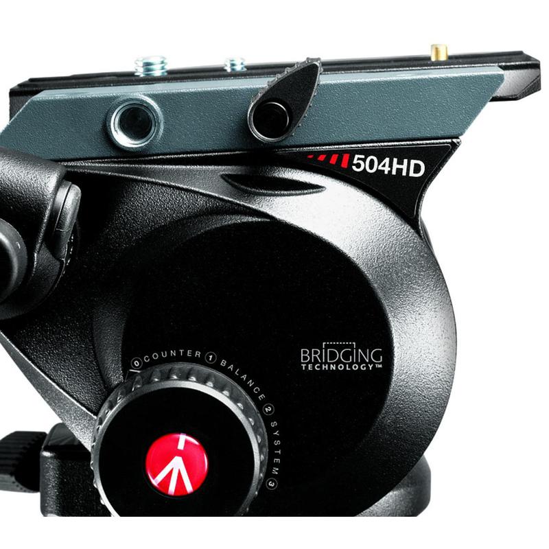 Manfrotto 504HD Inclinador de video a flúido com placa de troca rápida 501PL