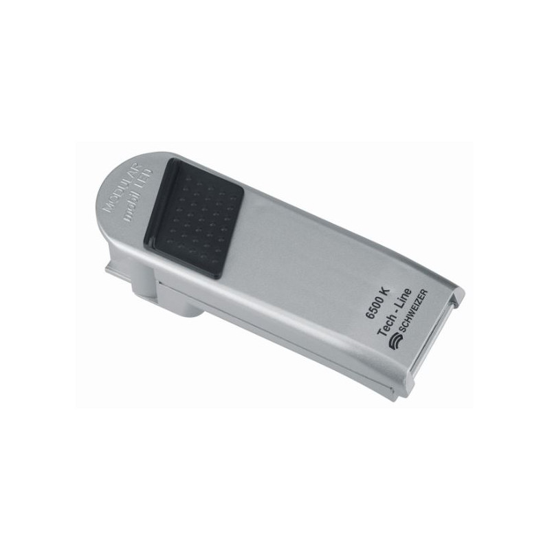 Schweizer Lente de aumento com luz LED MODULAR com cor de 6.500 K e com punho sobressalente
