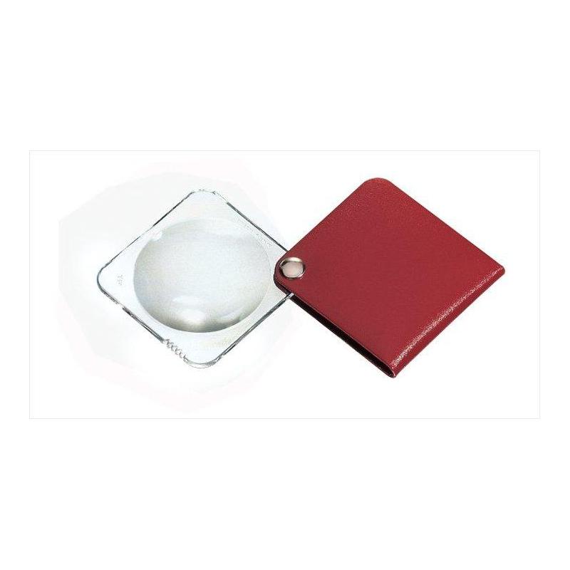 Eschenbach Lupa lente de aumento dobrável classic 60mm vermelho carmim