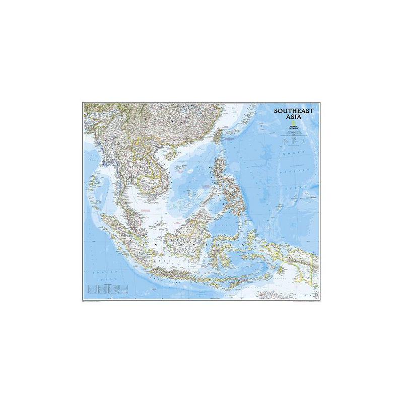 National Geographic mapa sul da Ásia