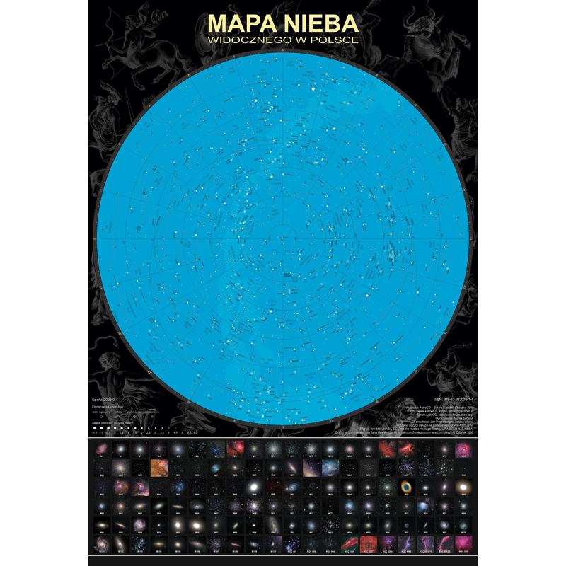 AstroCD Poster Plakat - Mapa Nieba