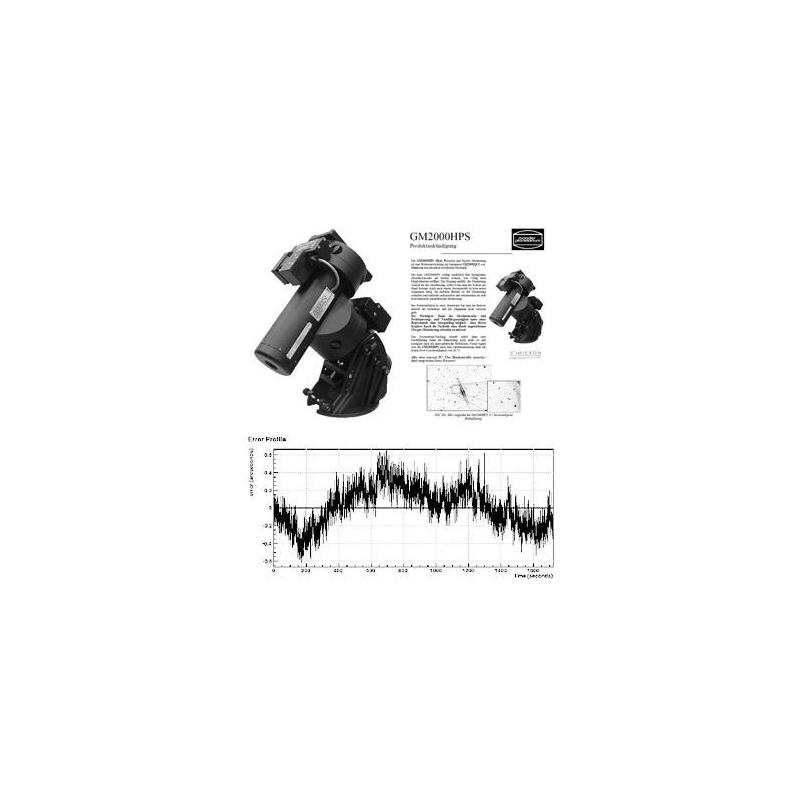 10 Micron Pacote completo, montagem GM 2000 HPS "Monolith" GoTo com vasta seleção de acessórios