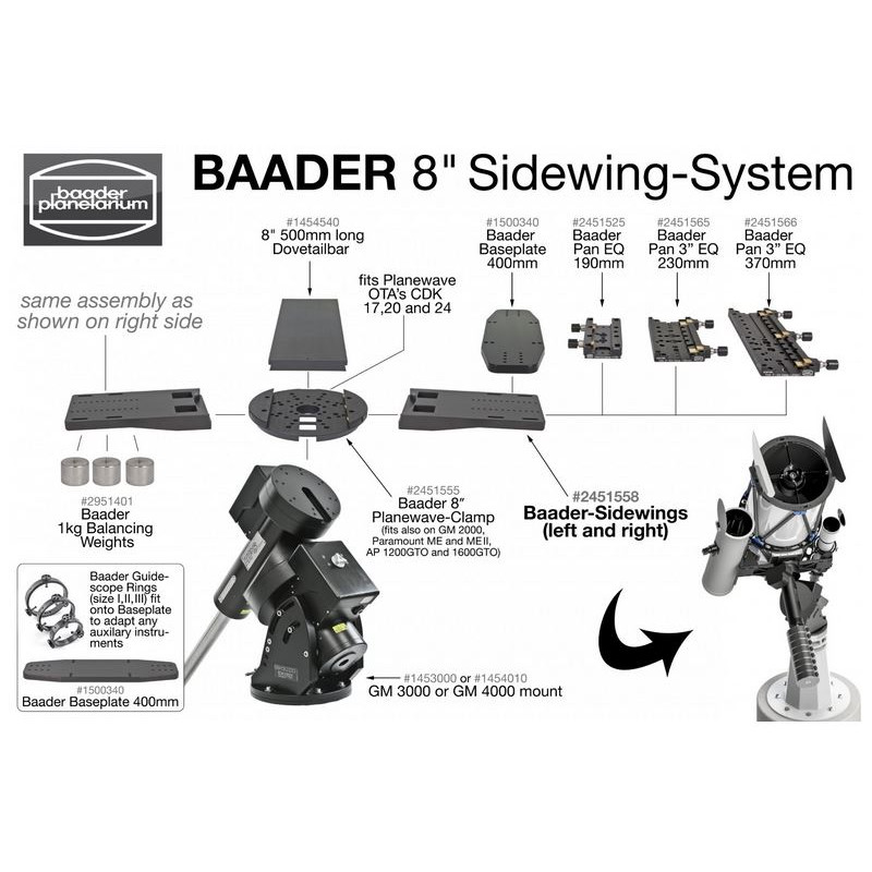 Baader Braçadeira PlaneWave 8"