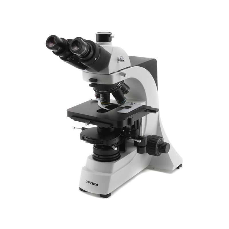 Optika Microscópio B-500Tiph, triocular de contraste em fases, IOS plano, LED