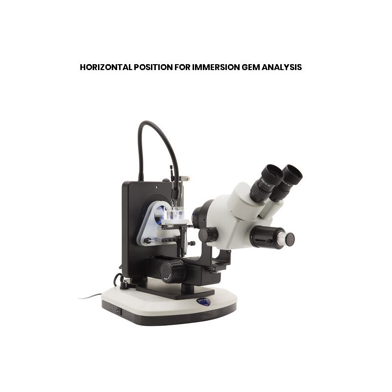 Optika Microscópio estéreo zoom OPTIGEM-1,bf, df, 5.7-45x, wd 110mm