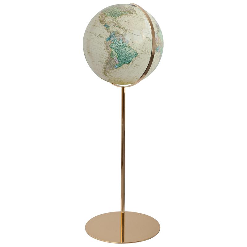 Columbus Royal Globo com pedestal Pé de latão 40cm