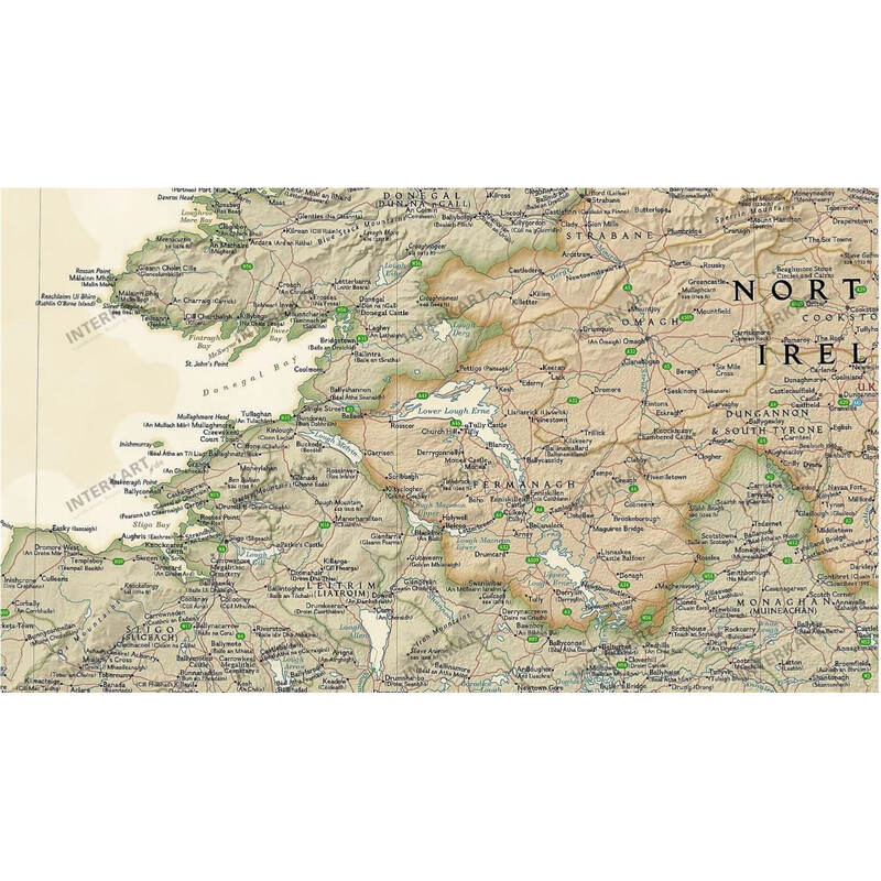National Geographic Mapa Irlanda (76 x 91 cm)