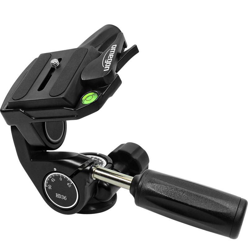 Omegon Cabeças panorâmicas Cabeça panorâmica para tripé 3-Wege-Neiger Pro PD36