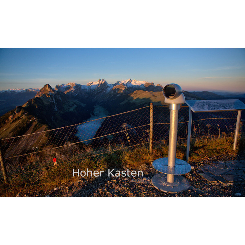 Telescópio idee-Concept Fernrohr Aufpreis für Podest 360° in Edelstahl