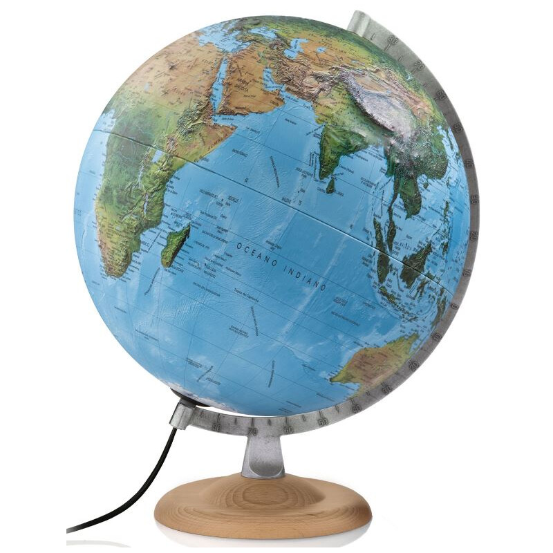 Atmosphere Globo em relêvo R4 Silver 30cm