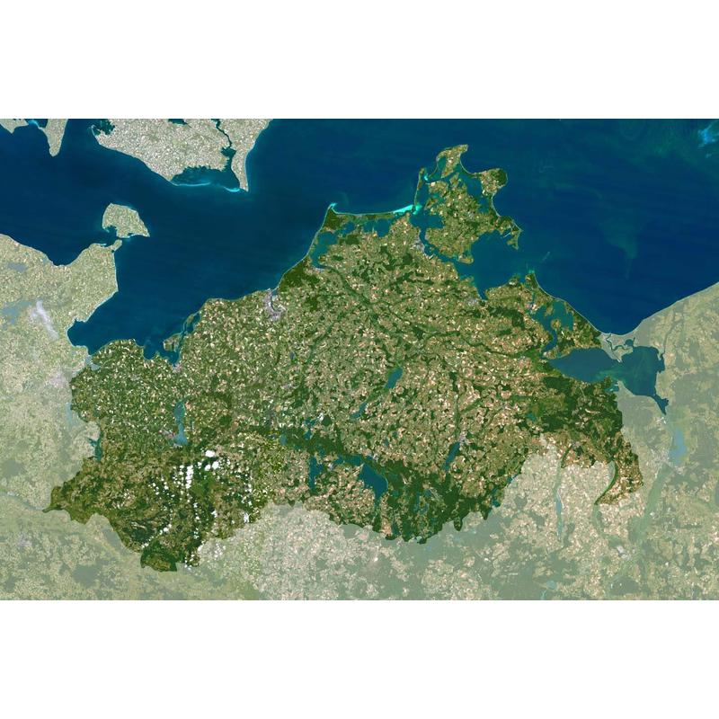 Planet Observer Mapa regional Mecklenburg Vorpommern pelo 'Observador do planeta'
