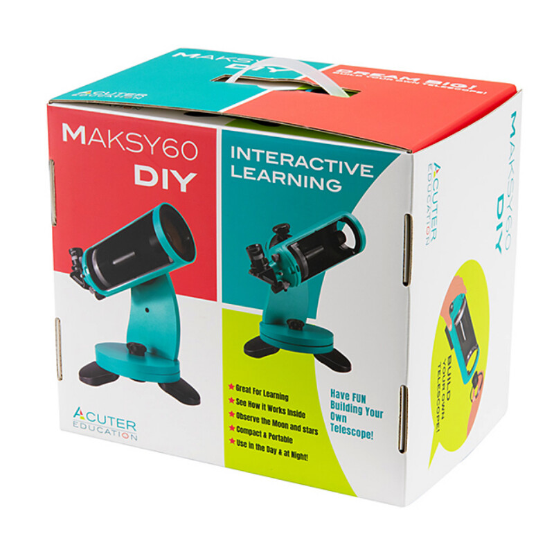 Acuter Telescópio Maksutov MC 60/750 MAKSYGO-60 Mini Dobson DIY