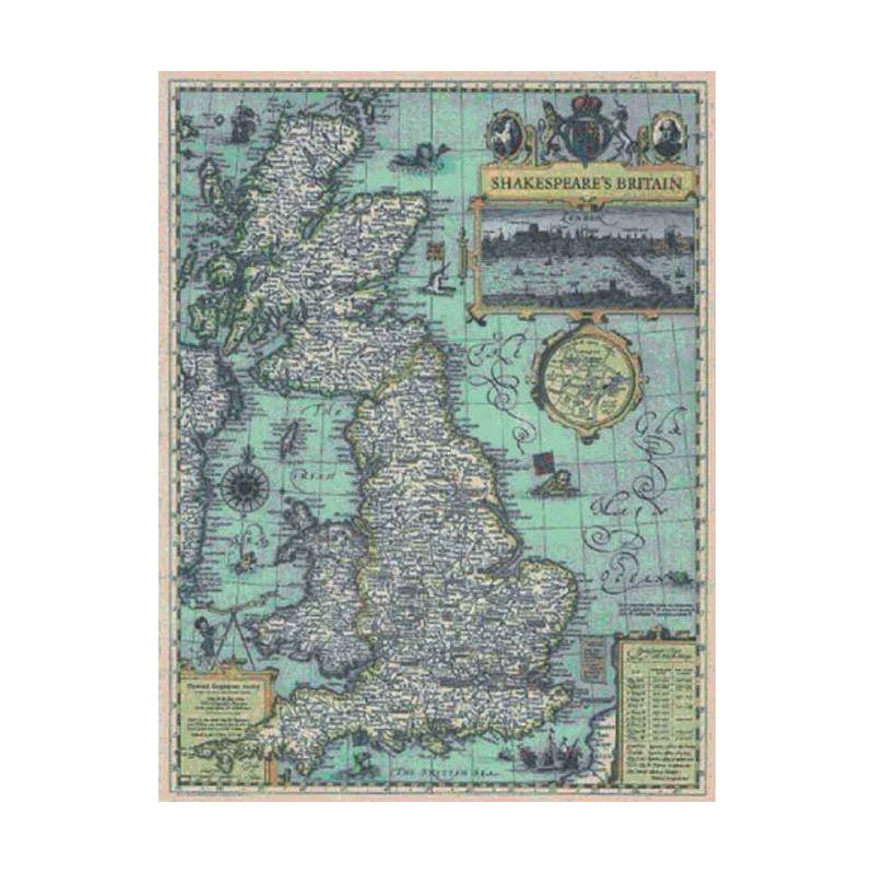 National Geographic Mapa Bretanha de Shakespeare