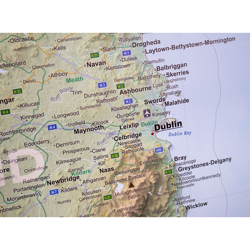 GeoMetro Mapa Irlanda (90 x 90 cm)