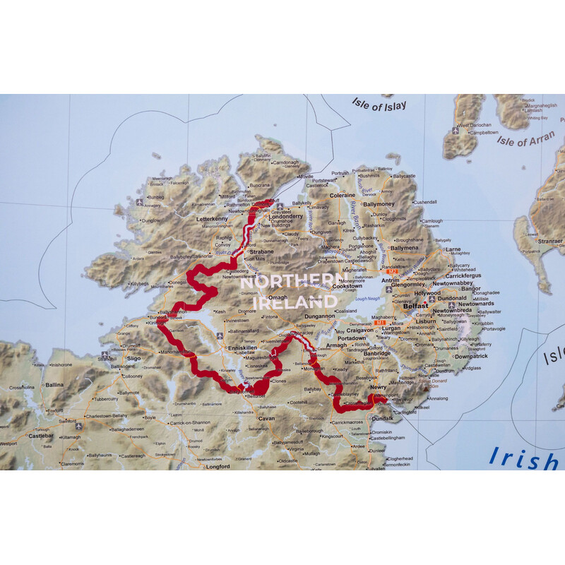 GeoMetro Mapa United Kingdom (100 x 140 cm)