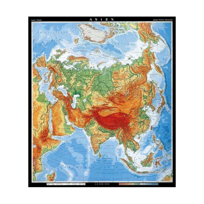 Klett-Perthes Verlag Mapa de continente Ásia física