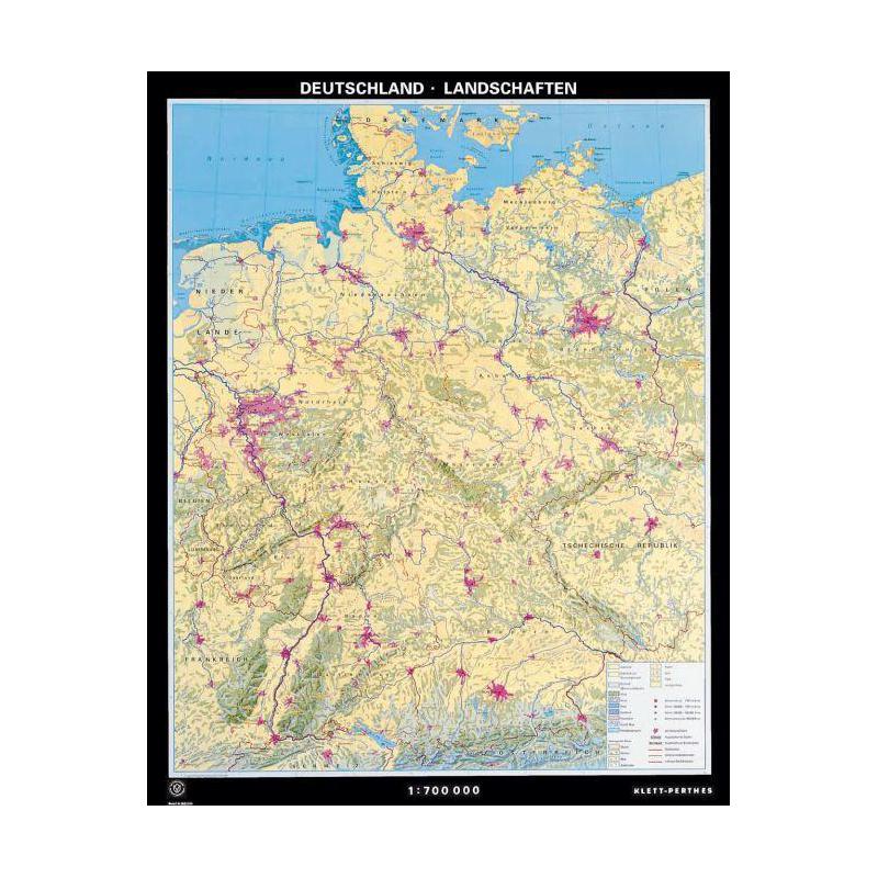 Klett-Perthes Verlag Mapa Paisagens da Alemanha
