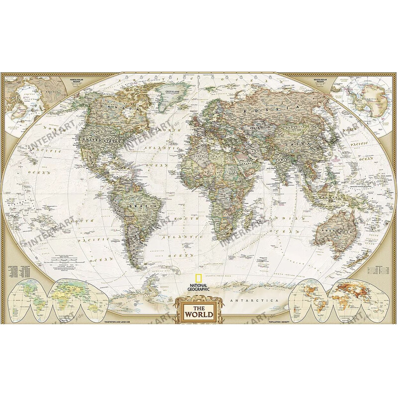 National Geographic Mapa mundial Executive (117x76cm)