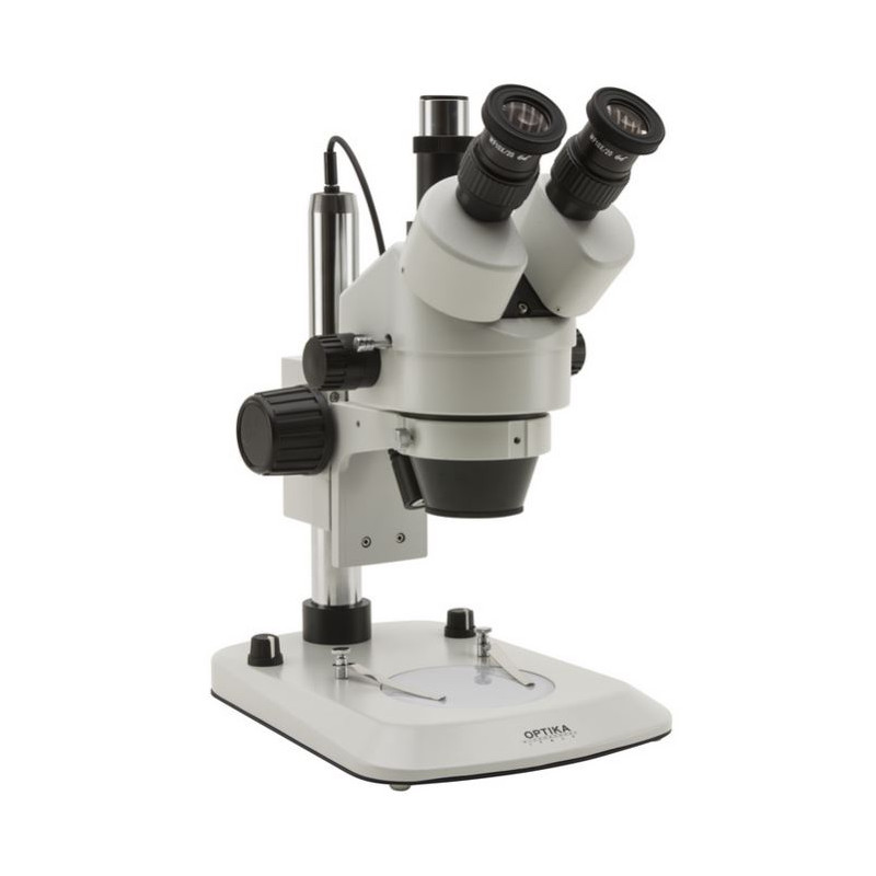 Optika Microscópio estéreo zoom SZM-LED2, Triocular, 7x-45x