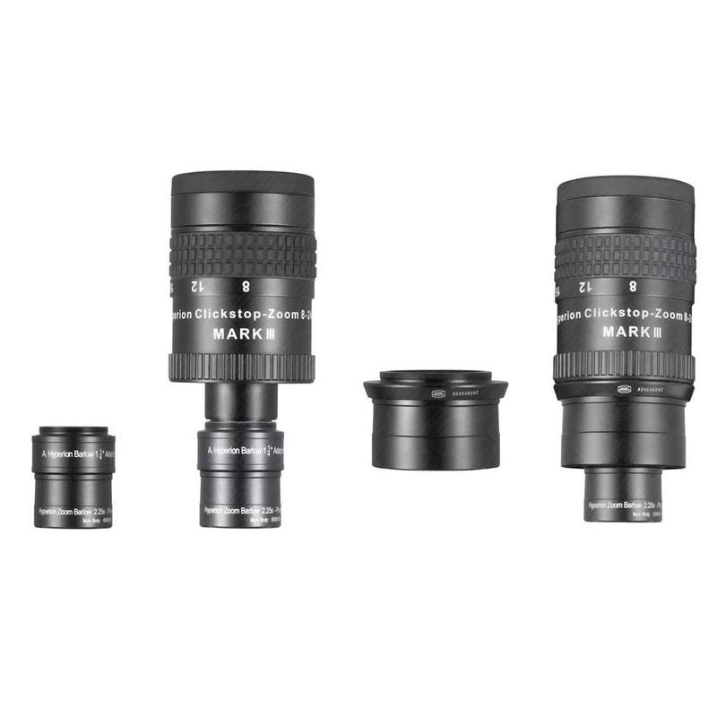 Baader Conjunto de Ocular com zoom Hyperion 8-24mm Clickstop Mark III 2" e Barlow 2.25x