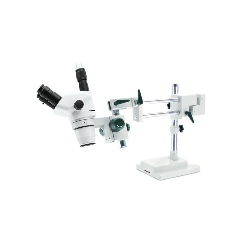 Optika Microscópio estéreo zoom SZN-10, Triocular, 7x-45x, suspenso